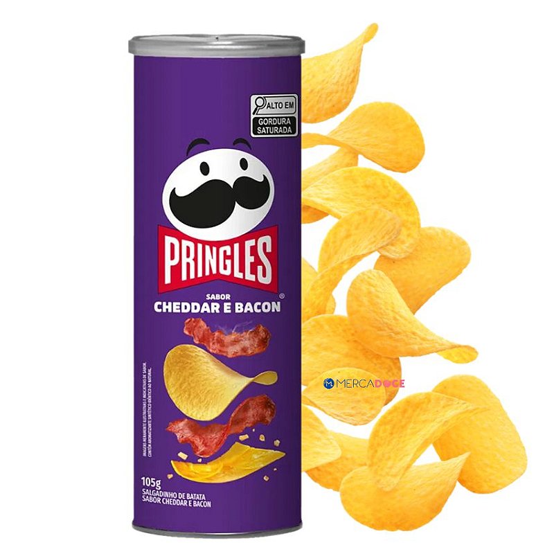 PRINGLES CHEDDAR E BACON 105G