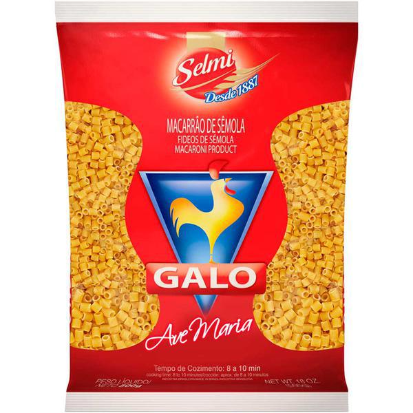 MACARRAO GALO SEMOLA AVE MARIA 500G