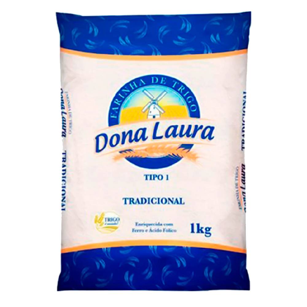 FARINHA DE TRIGO TIPO 1 DONA LAURA 1KG