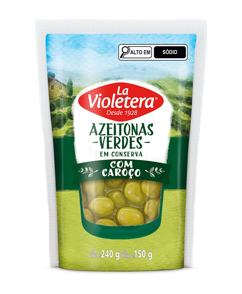 AZEITONA VERDE COM CAROCO LA VIOLETERA 150G