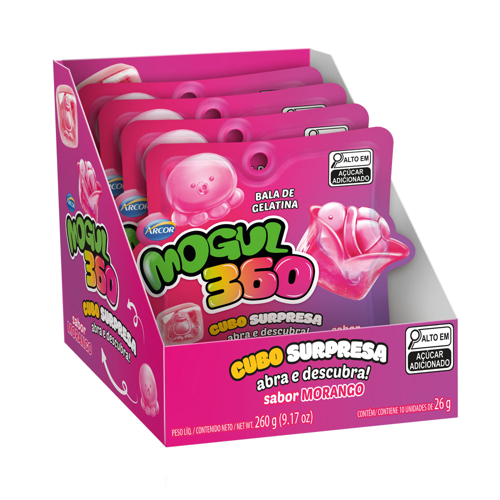 BALA MOGUL 360 CUBO MORANGO 26G