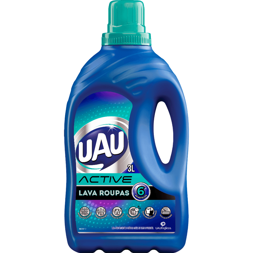 LAVA ROUPAS LIQ. UAU ACTIVE 3L