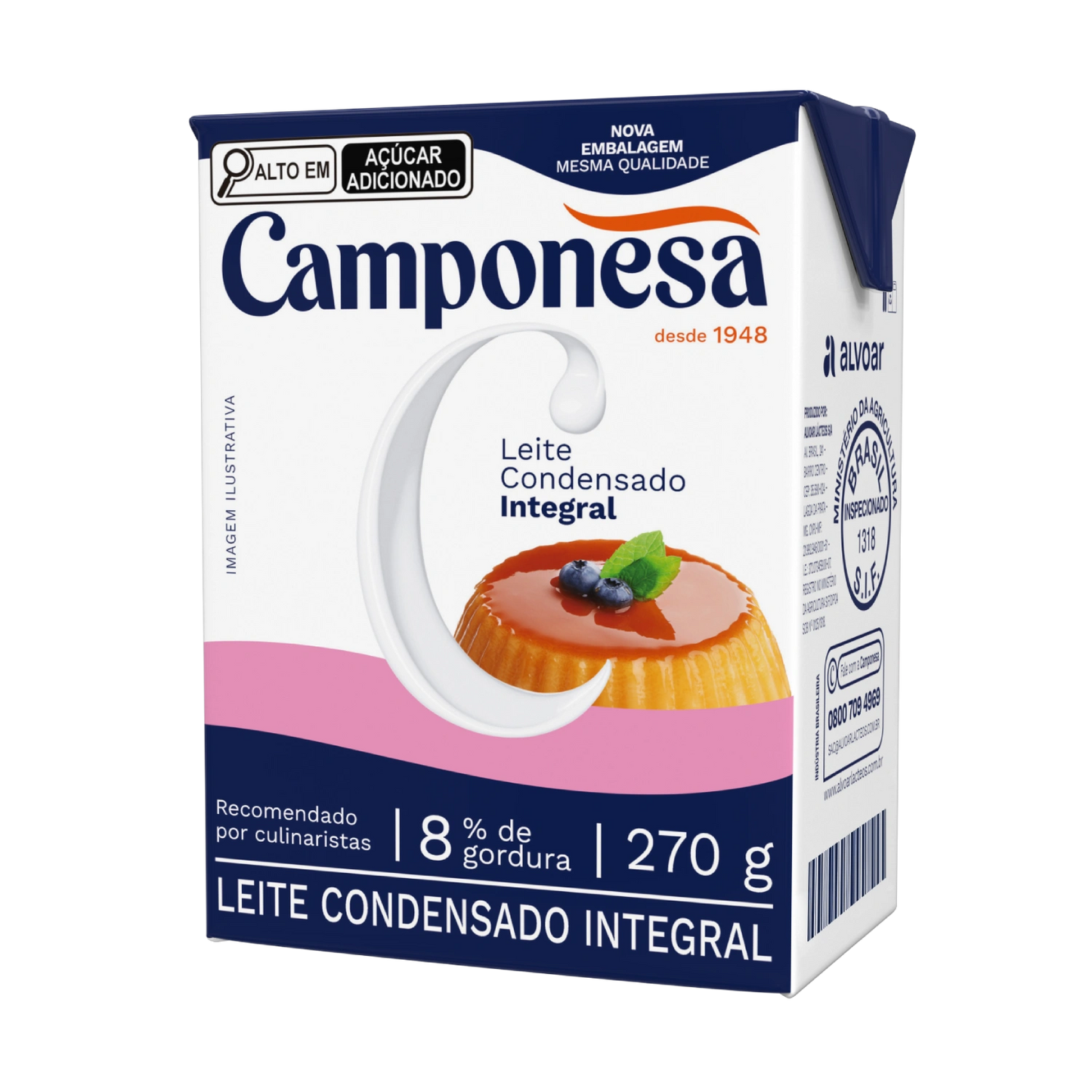 LEITE CONDENSADO INTEGRAL CAMPONESA 270G