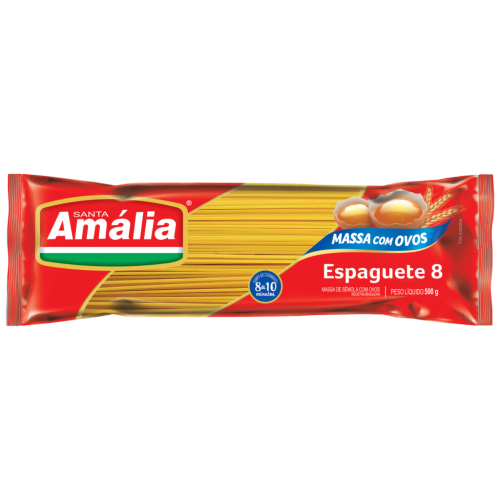 MACARRAO ESPAGGUETE 8 OVOS STA AMALIA 500G