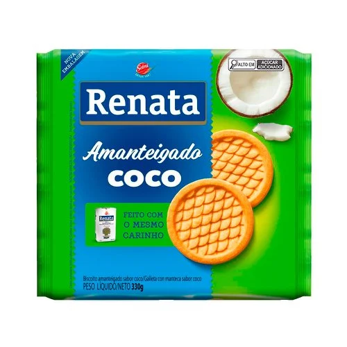 BISCOITO AMANTEIGADO RENATA COCO 330G