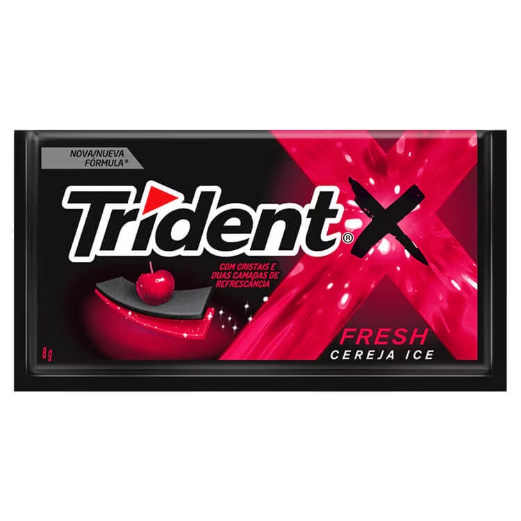 CHICLETE TRIDENT FRESH CEREJA 8G