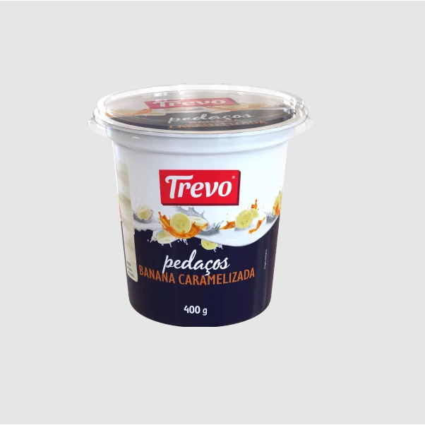 IOGURTE TREVO PEDACOS BANANA 400G