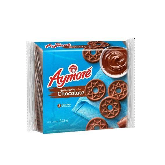 BISCOITO AYMORE AMANTEIGADO CHOCOLATE 248G