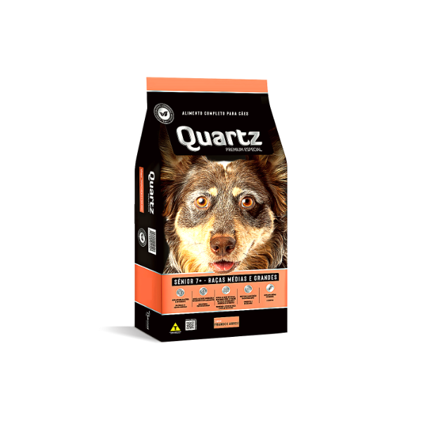 RACAO SENIOR RAÇAS GRANDES QUARTZ 15KG