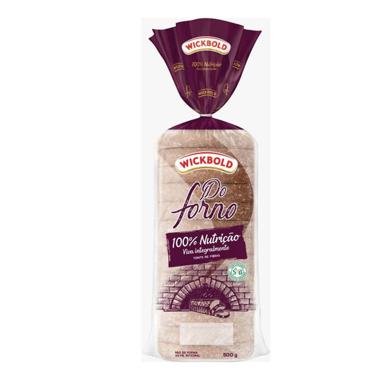 PAO DO FORNO 100% NUTRICAO WB 500G