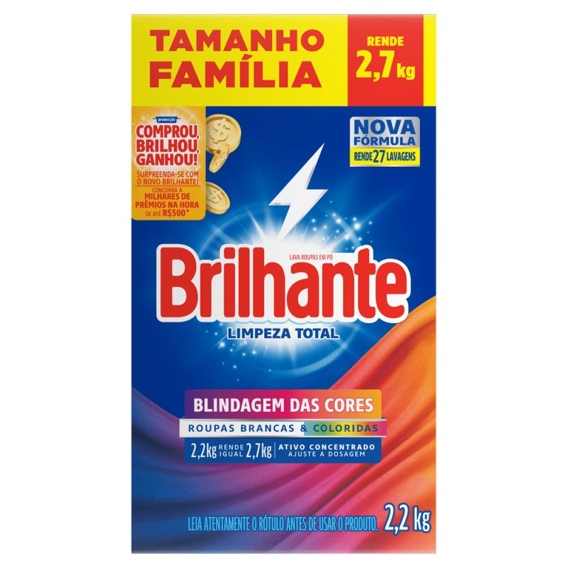 SABAO EM PO BRILHANTE LIMPEZA TOTAL 2.2KG