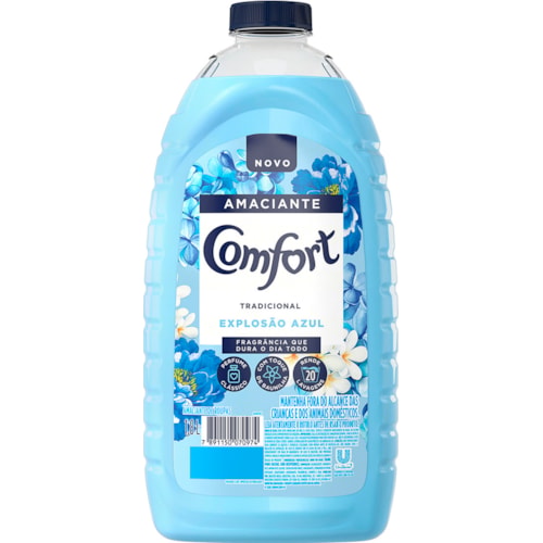 AMACIANTE ROUPA COMFORT EXPLOSAO AZUL 1800ML