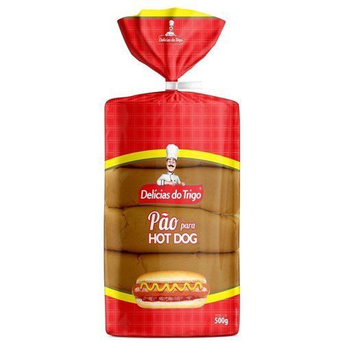 PAO HOTDOG DELICIAS DO TRIGO 500G