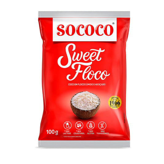 COCO RALADO ADOCADO FLOCOS SOCOCO 100G