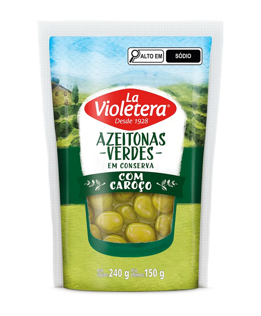 AZEITONA VERDE COM CAROCO LA VIOLETERA 150G