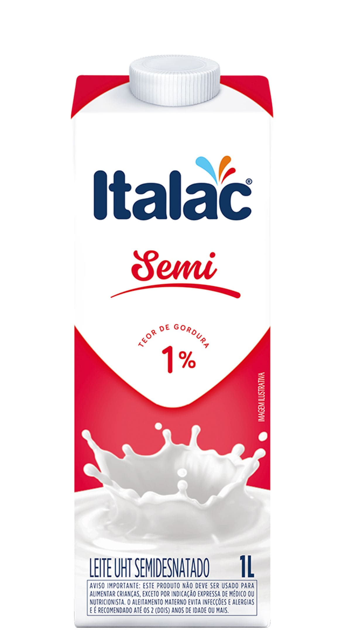 LEITE UHT SEMIDESNATADO ITALAC 1L