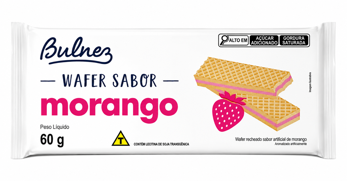 BISCOITO WAFER BULNEZ MORANGO 60G