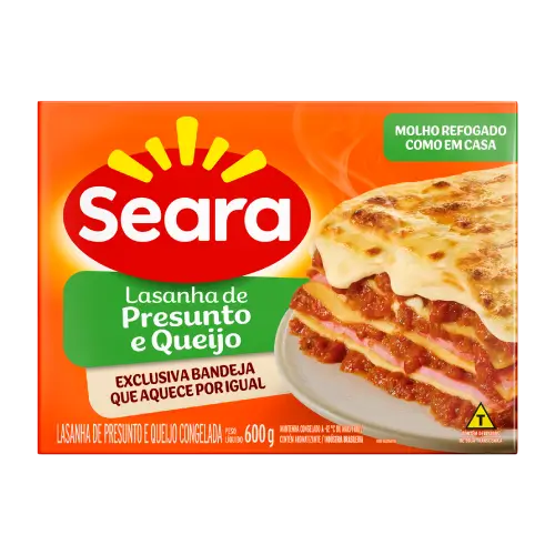 LASANHA PRESUNTO/QUEIJO SEARA 600G