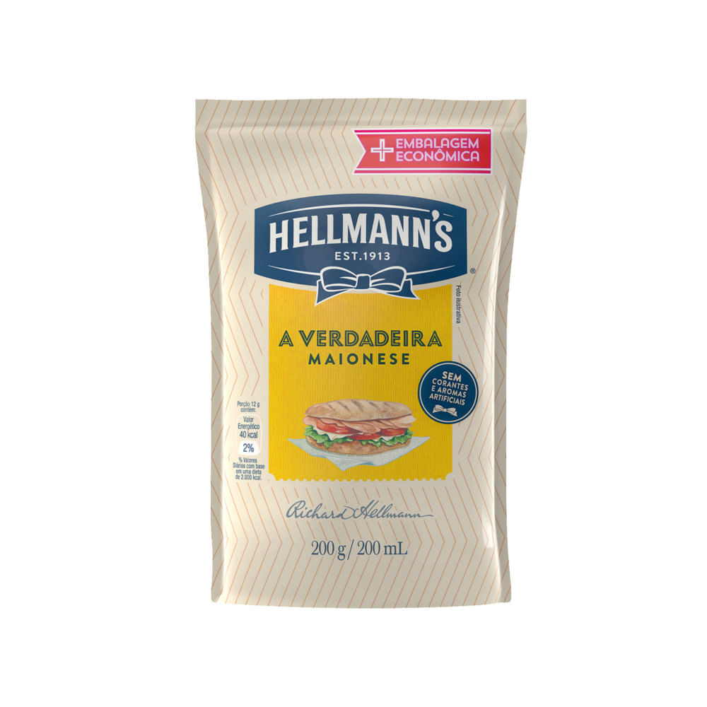 MAIONESE HELLMANS 200G