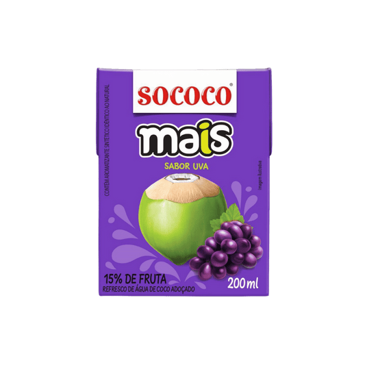 AGUA DE COCO MAIS UVA 200ML