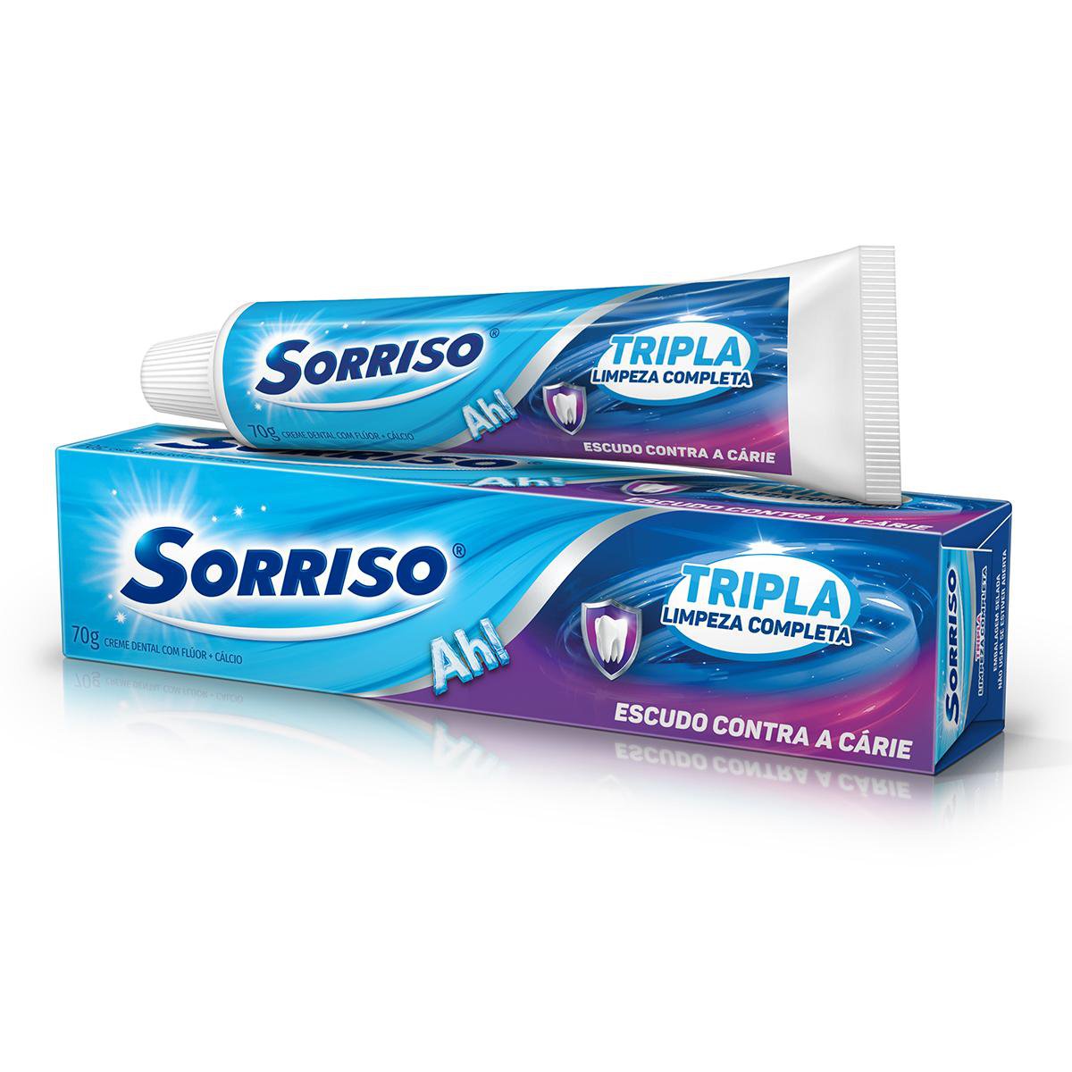 CREME DENTAL SORRISO TRIPLA LIMPEZA COMPLETA 70G