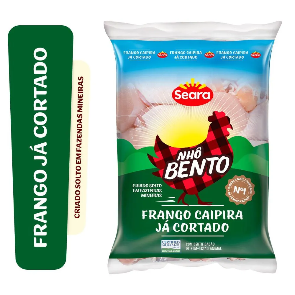 FRANGO CAIPIRA CORTADO NHO BENTO CONGELADO KG