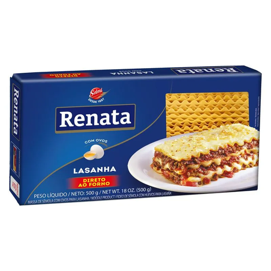 MACARRAO LASANHA RENATA C/OVOS 500G