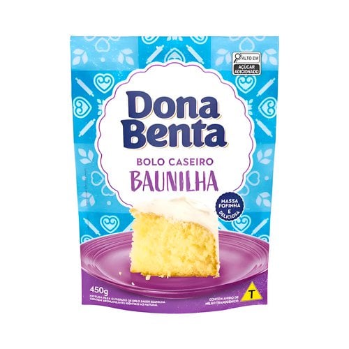 MISTURA BOLO SABOR BAUNILHA DONA BENTA 450G