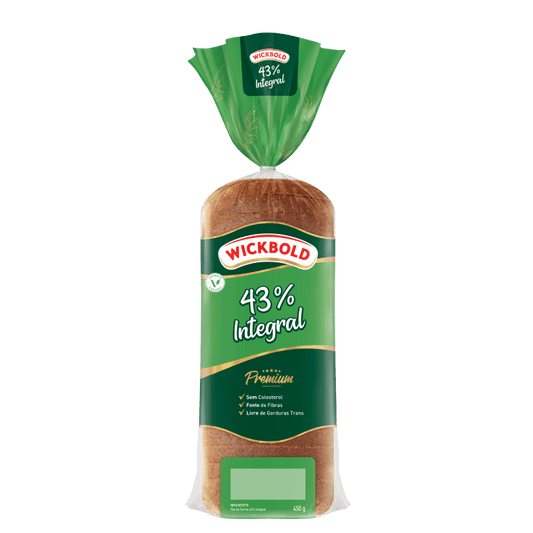 PAO DE FORMA 43% INTEGRAL WICKBOLD 450G