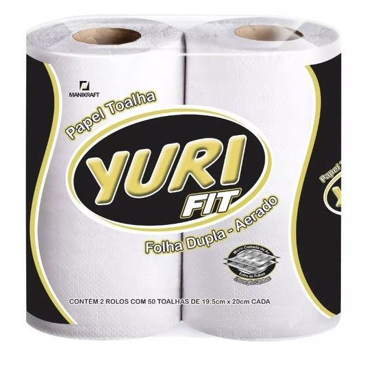 PAPEL TOALHA YURI 100 FOLHAS
